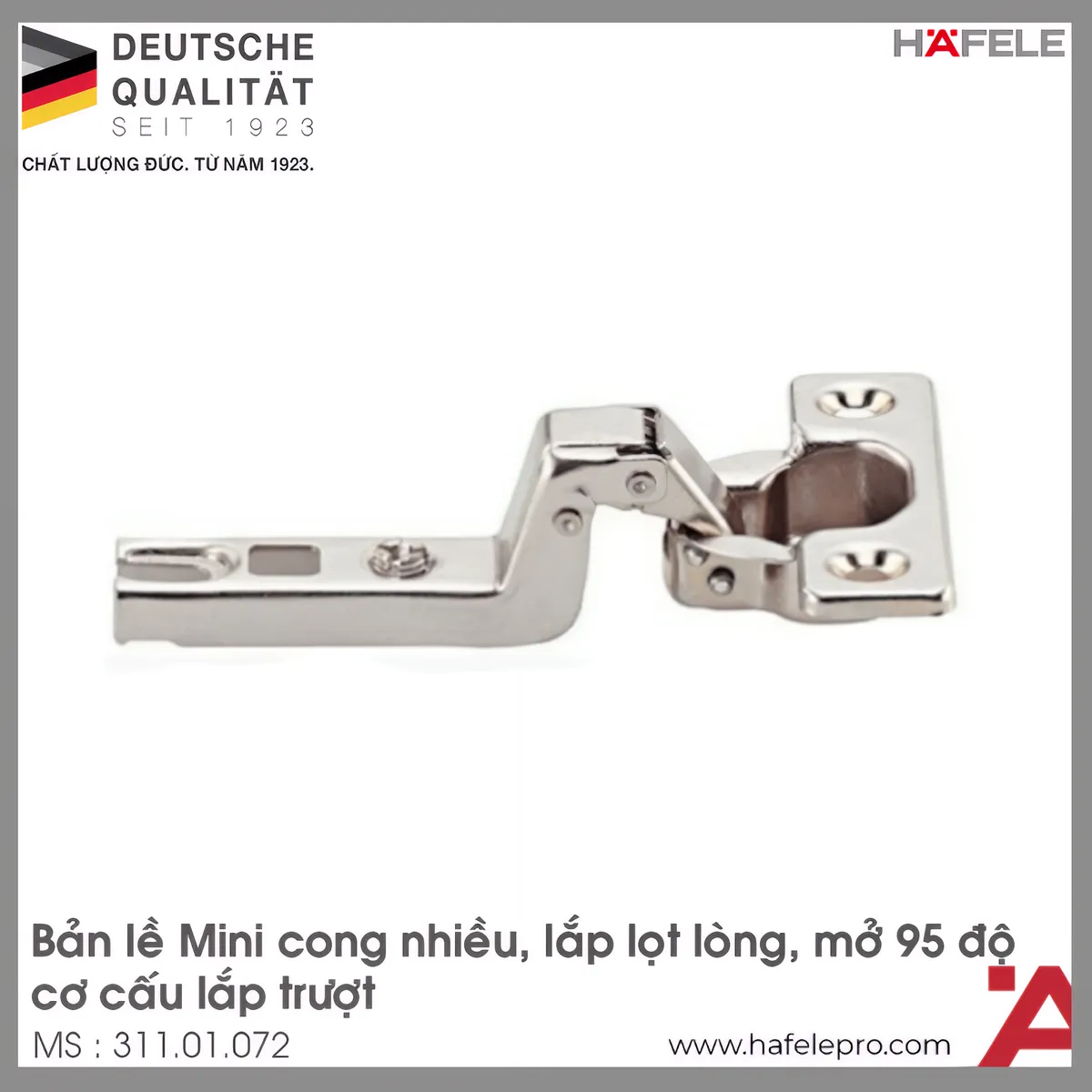 Bản Lề Lọt Lòng Metalla Mini A 110° Hafele 311.01.072