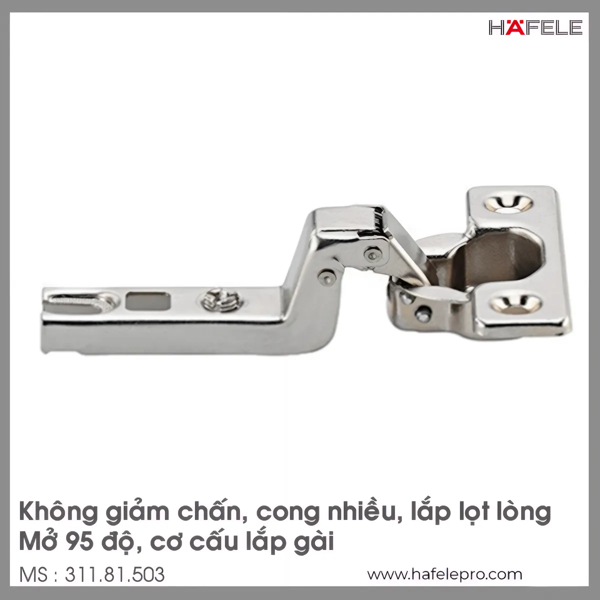 Bản Lề Metalla A 95° Lọt Lòng Hafele 311.81.503