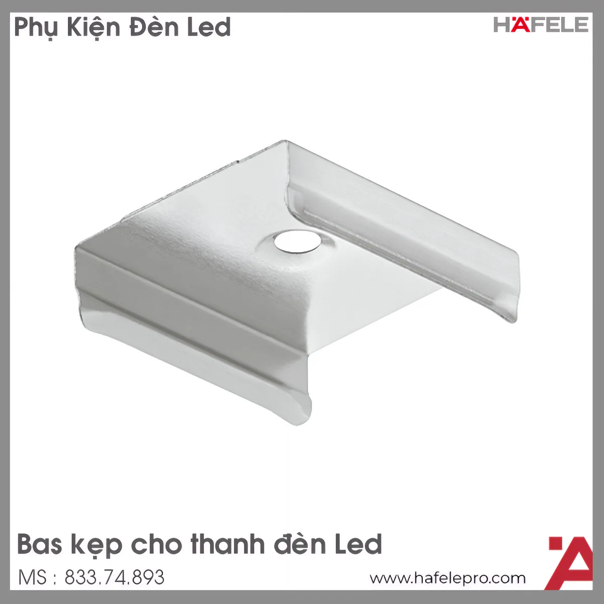 Kẹp Treo Thanh Dẫn Đèn Led Hafele 833.74.893
