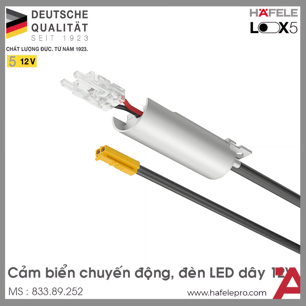 Cảm Biến Chuyển Động Cho Thanh Dẫn Đèn 12V Hafele 833.89.252