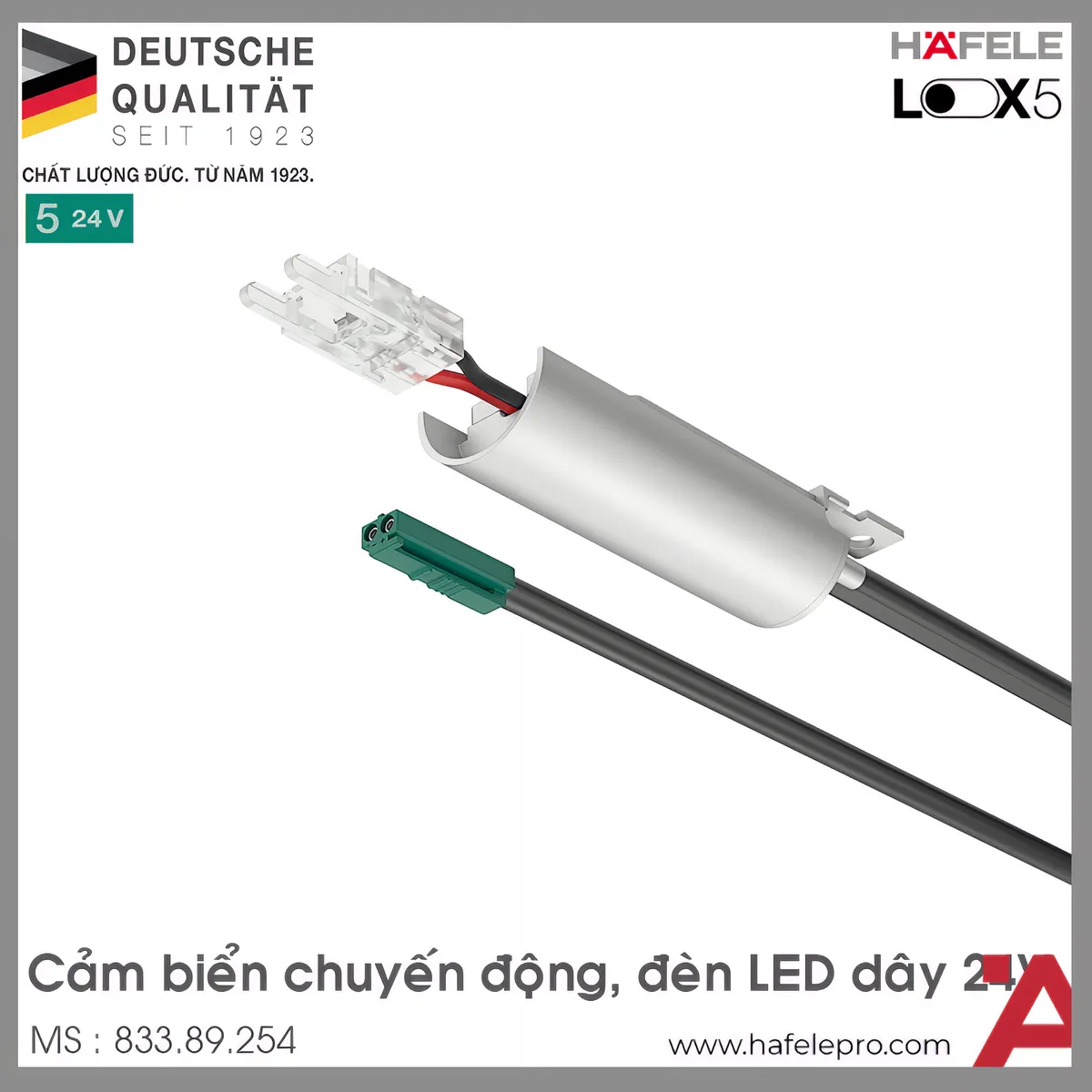Cảm Biến Chuyển Động Cho Thanh Dẫn Đèn 24V Hafele 833.89.254