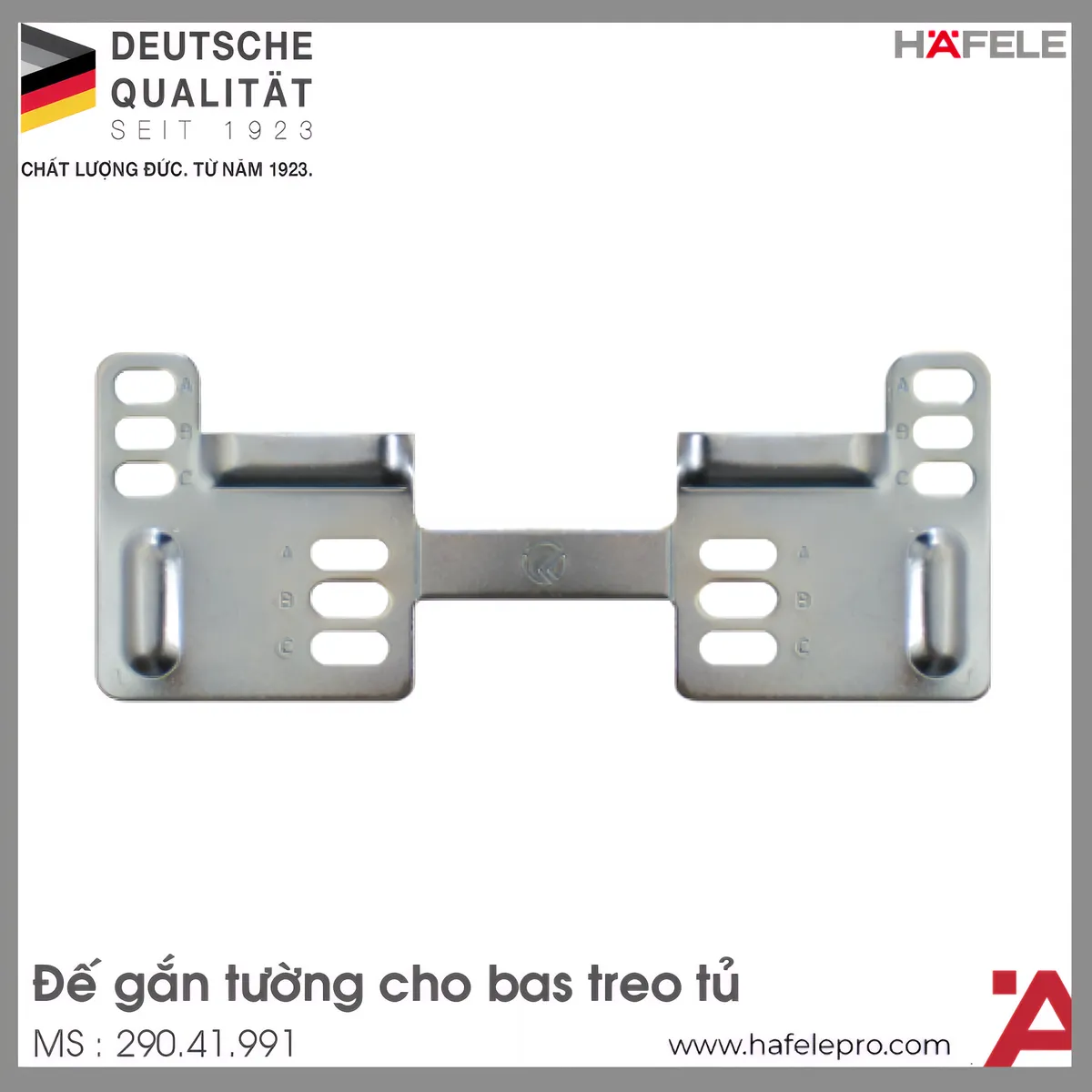Đế Gắn Tường Cho Bas Treo Tủ Hafele 290.41.991