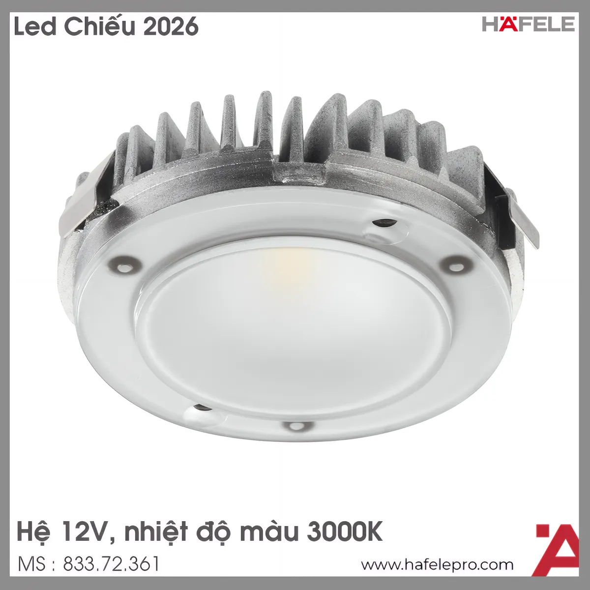 Đèn Loox LED 2026 3000K Hafele 833.72.361
