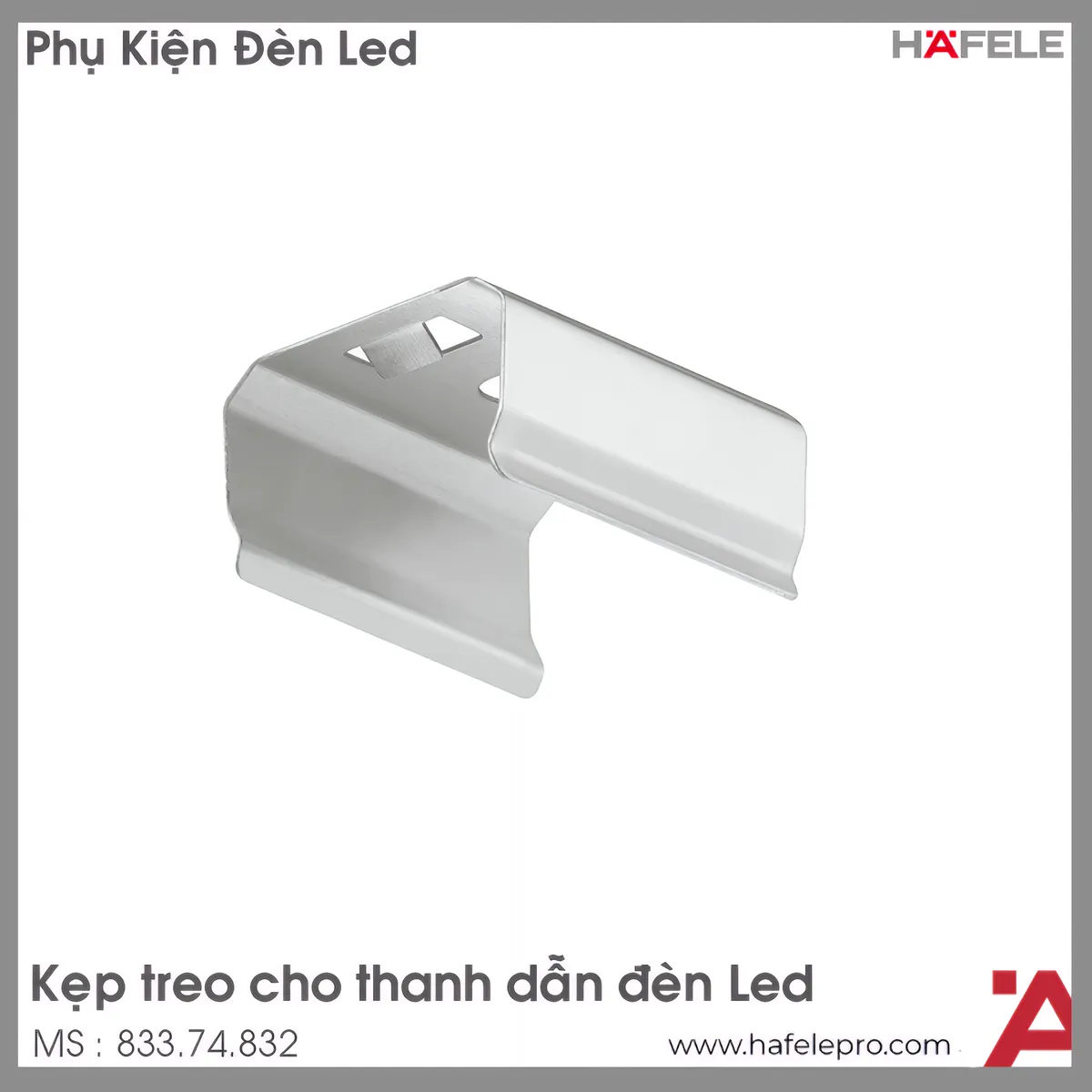 Kẹp Treo Cho Thanh Dẫn Đèn LED Hafele 833.74.832