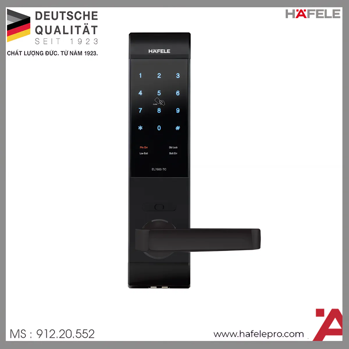 Khóa Điện Tử EL7500-TC Hafele 912.20.552
