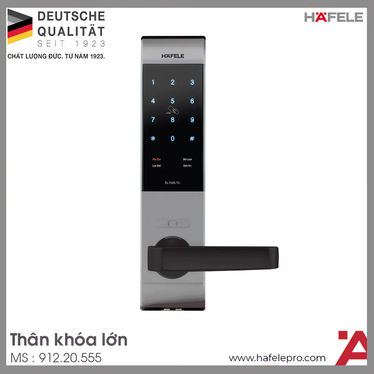 Khóa Điện Tử EL7500-TC Hafele 912.20.555