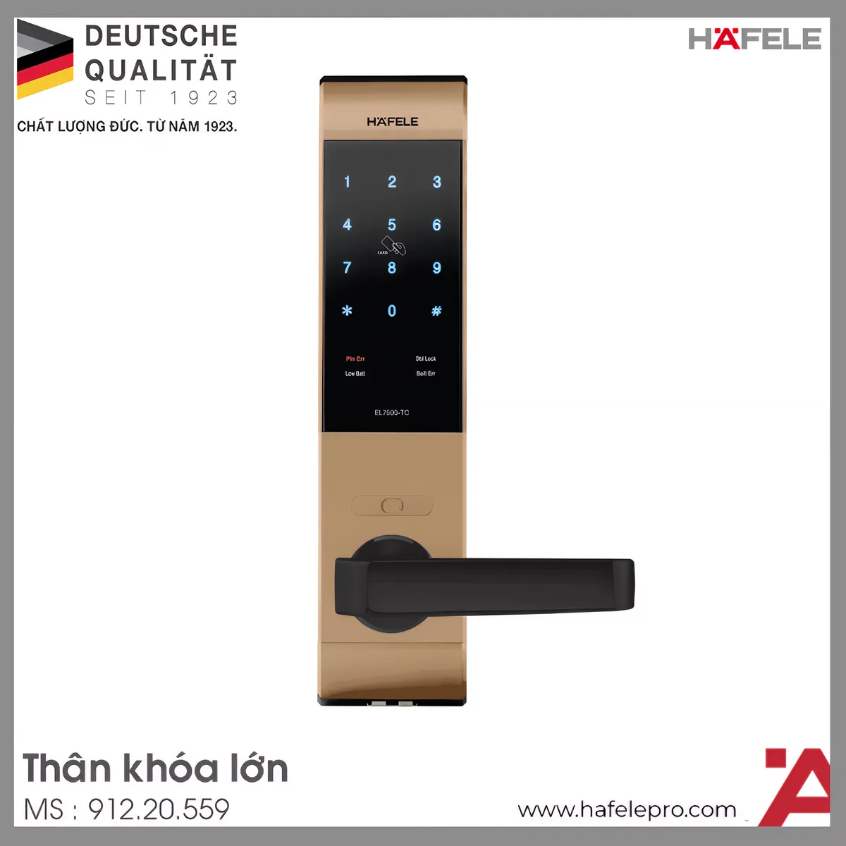 Khóa Điện Tử EL7500-TC Hafele 912.20.559