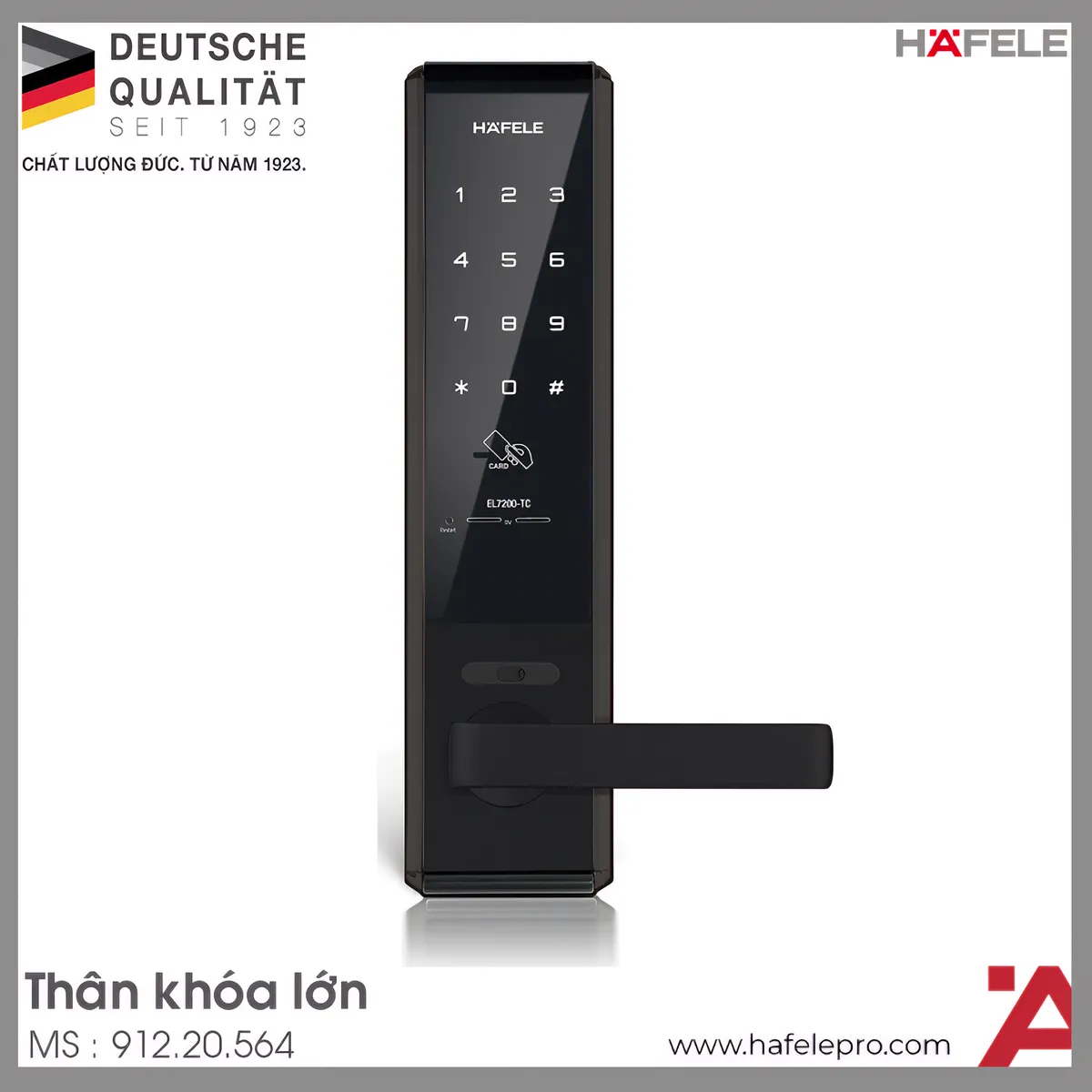 Khóa Điện Tử EL7200-TC Hafele 912.20.564