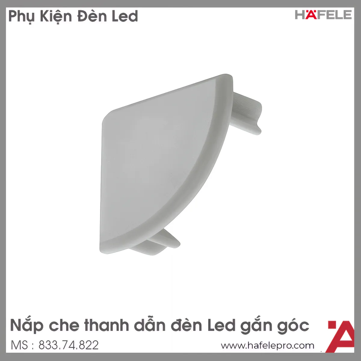 Nắp Che Cho Thanh Nhôm Gắn Góc Hafele 833.74.822