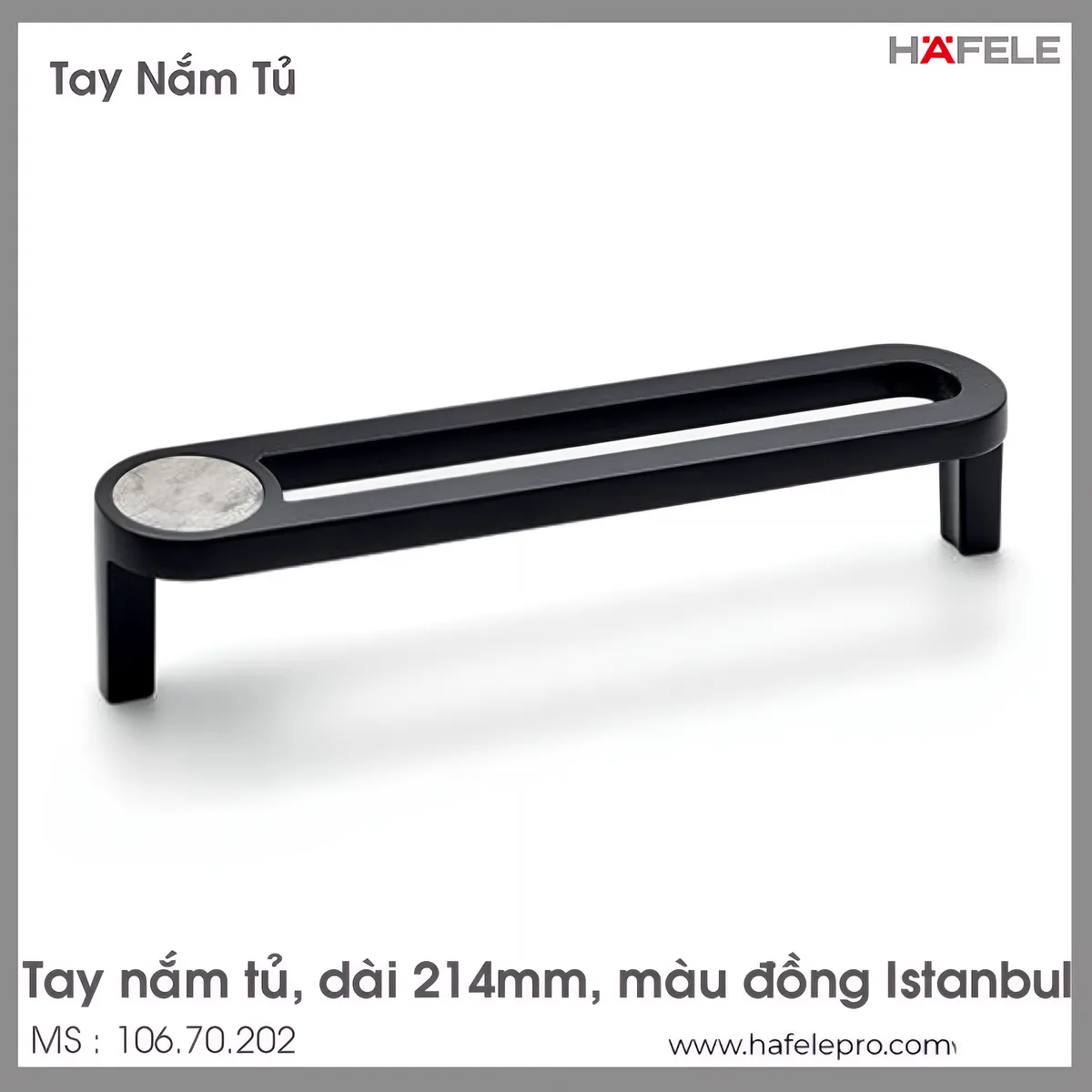 Tay Nắm Tủ 167mm H2170 Hafele 106.70.175