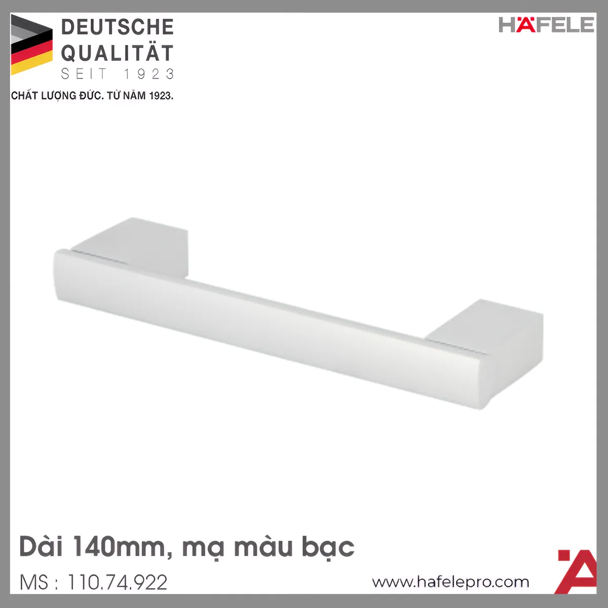 Tay Nắm Nhôm 140mm Hafele 110.74.922