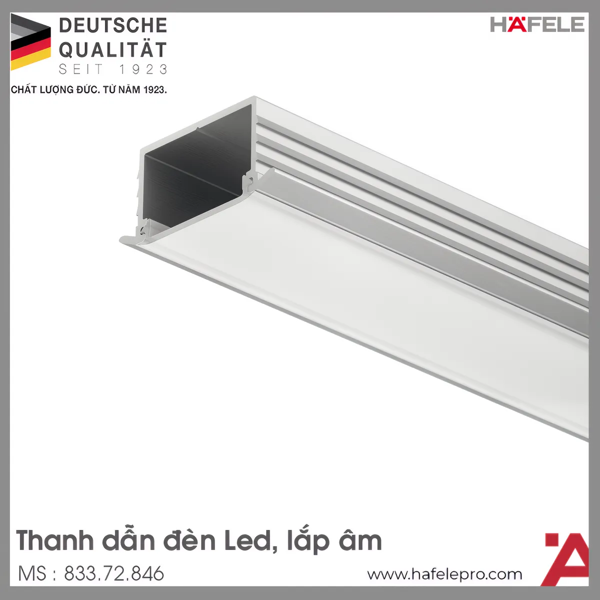 Thanh Nhôm Gắn Âm Hafele 833.72.846