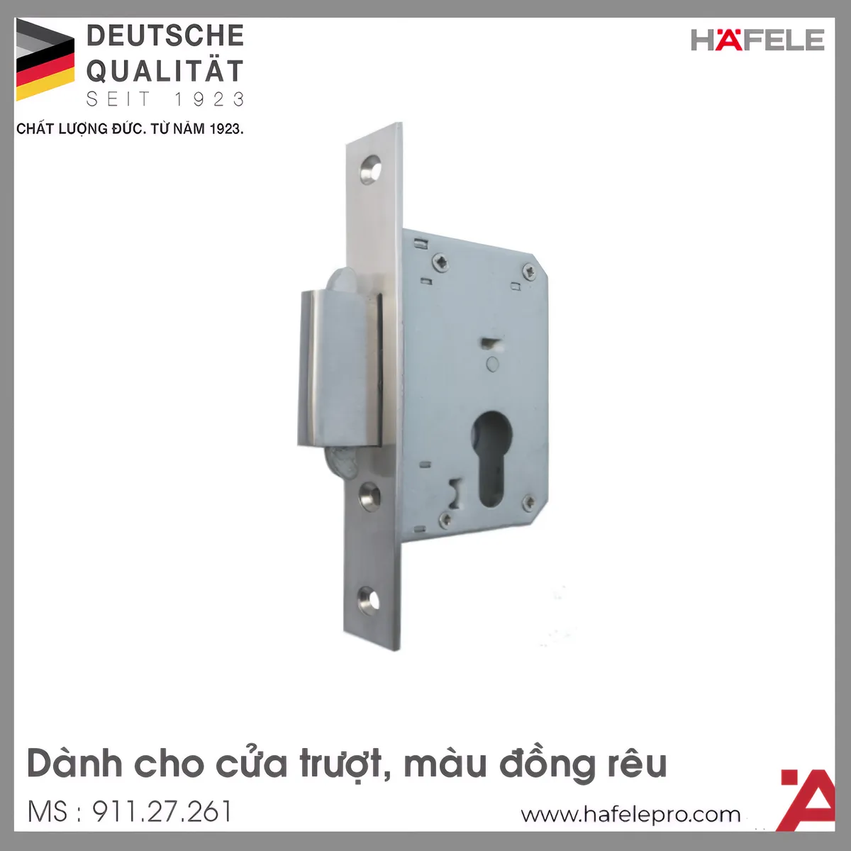Thân Khóa Cho Cửa Trượt Hafele 911.27.261