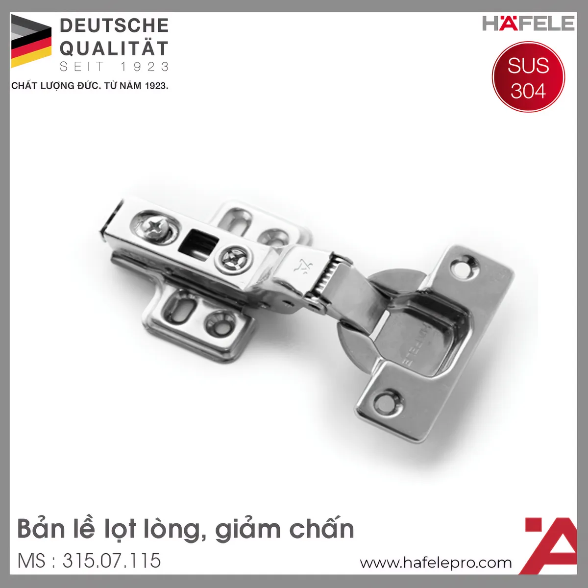 Bản Lề Lọt Lòng Metalla SM DIY 110º Hafele 315.07.115