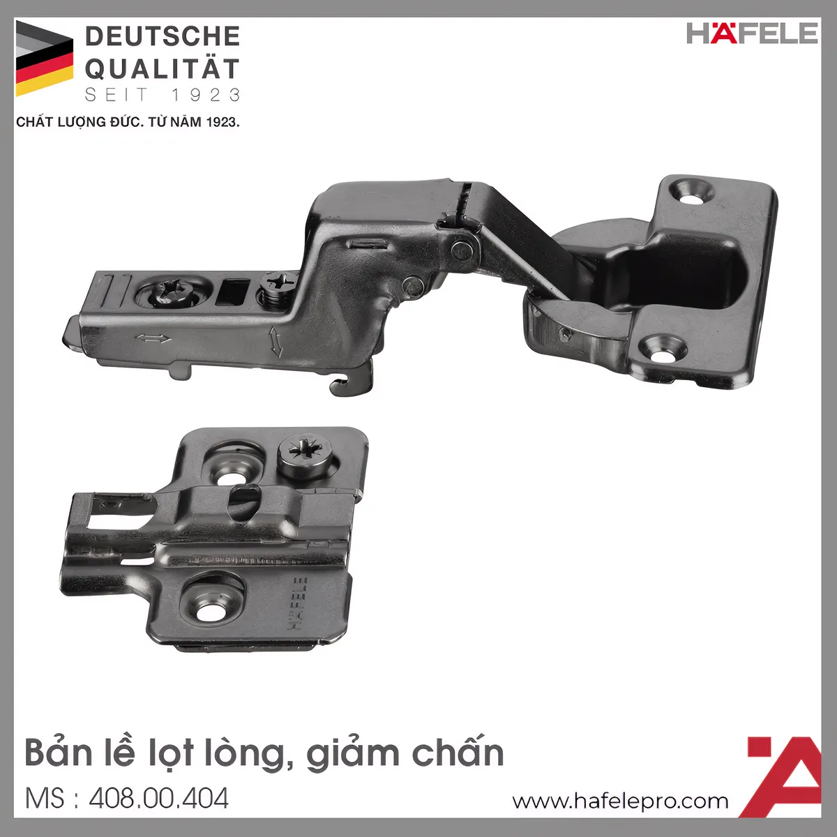 Bản Lề Lọt Lòng Giảm Chấn Hafele 408.00.404