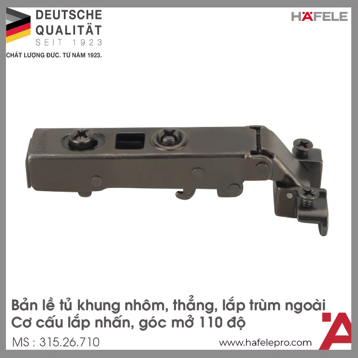 Bản Lề Metalla SM 110° Hafele 315.26.710