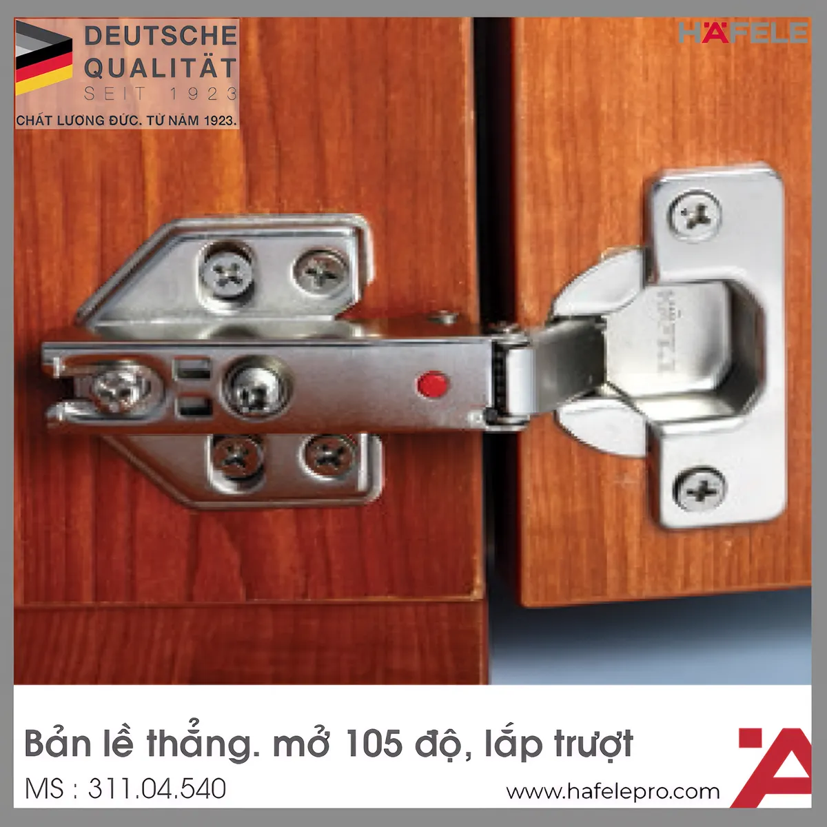 Bản Lề Trùm Ngoài Metalla A 105° Hafele 311.04.540