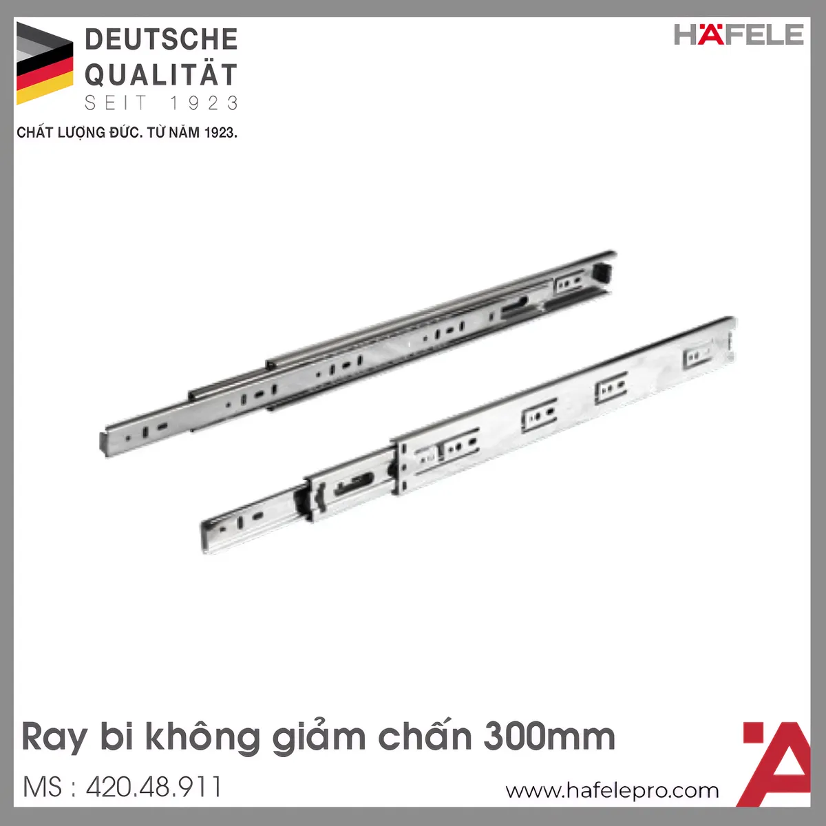 Ray Bi Không Giảm Chấn 300mm Hafele 420.48.911