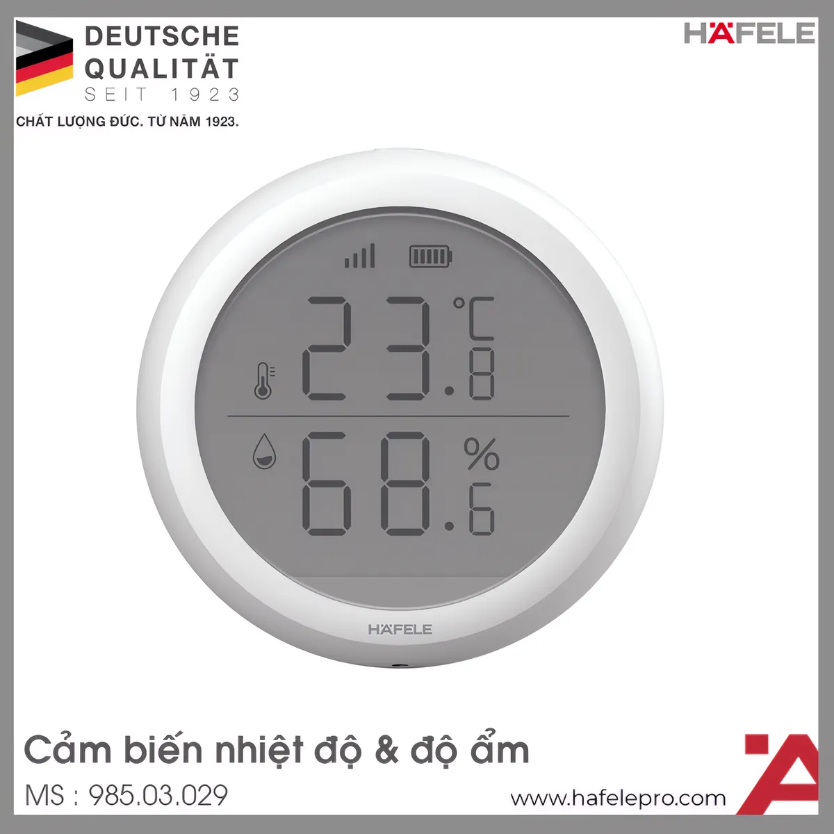Cảm Biến Nhiệt Độ Và Độ Ẩm HSL-THS02 Hafele 985.03.029