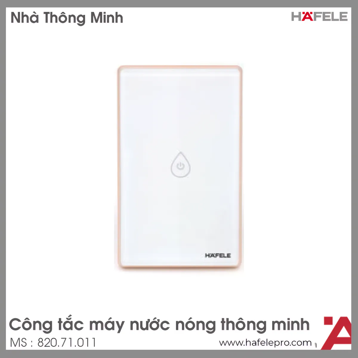 Công Tắc Máy Nước Nóng Thông Minh HSL-WHS01 Hafele 820.71.011
