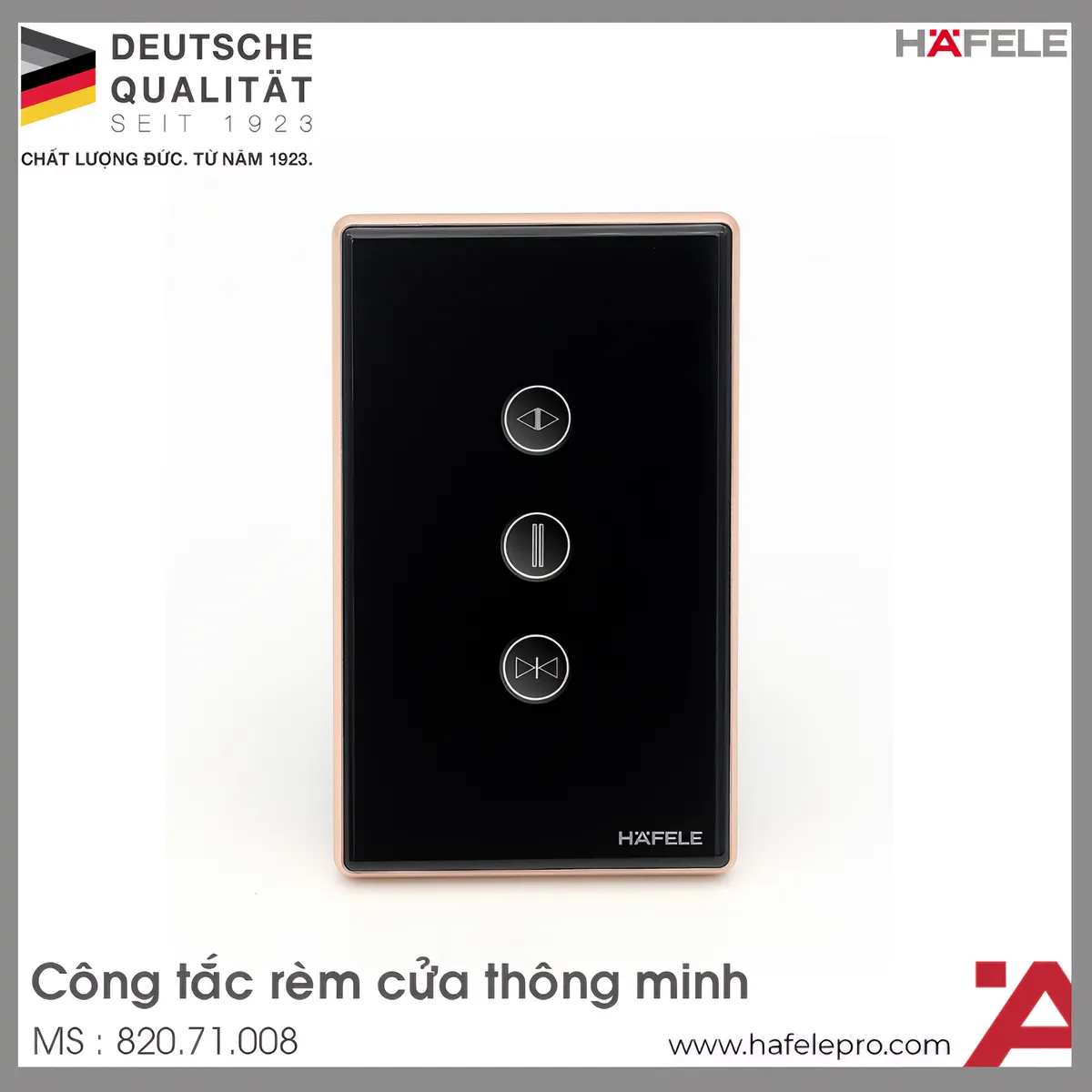 Công Tắc Rèm Cửa Thông Minh HSL-CS01B Hafele 820.71.008