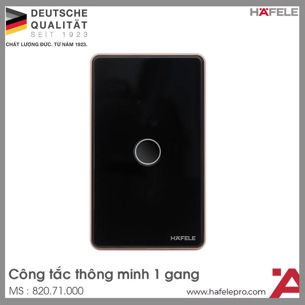 Công Tắc Đèn Thông Minh 1 Gang Hafele 820.71.000