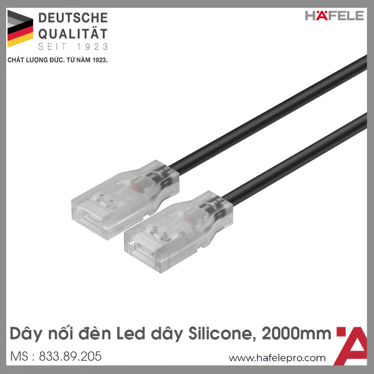Dây Nối Cho Đèn Led Dây Silicone Hafele 833.89.205