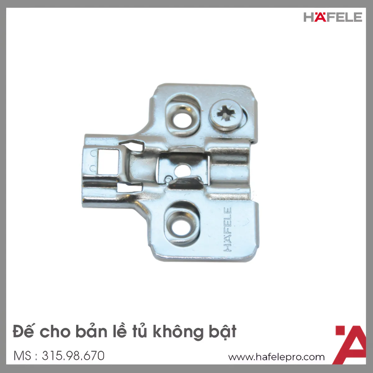 Đế Bản Lề Metalla SM Không Bật Hafele 315.98.670