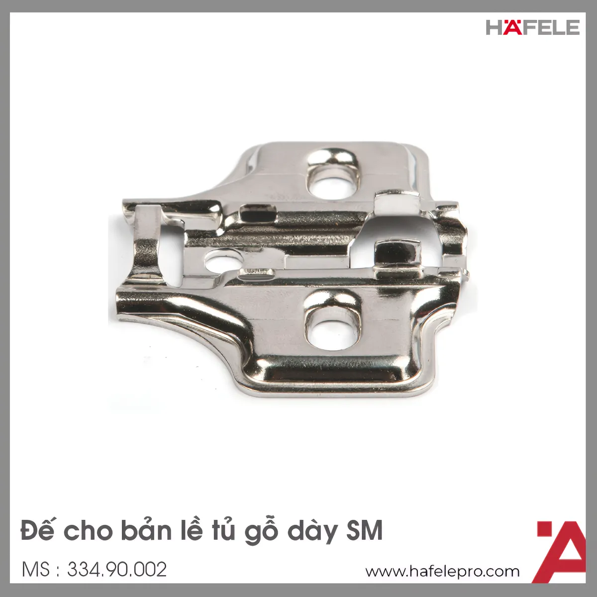 Đế Bản Lề Tủ 2 Lỗ Bắt Vít Hafele 334.90.002
