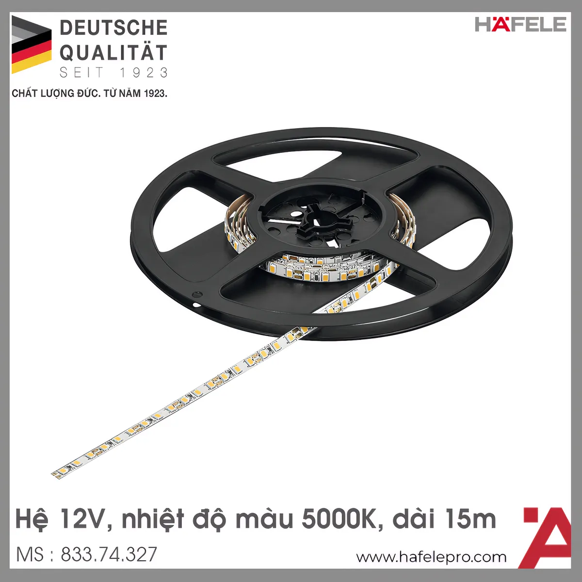 Đèn Led Dây 5mm 12V Đơn Sắc Hafele 833.74.327