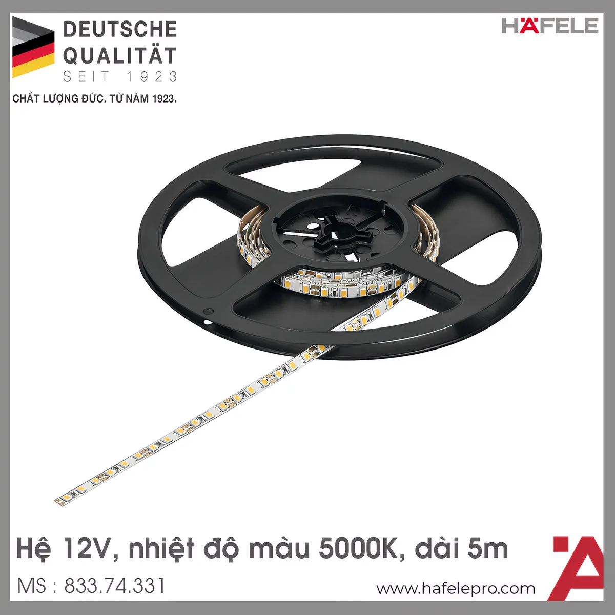 Đèn Led Dây 5mm 12V Đơn Sắc Hafele 833.74.331