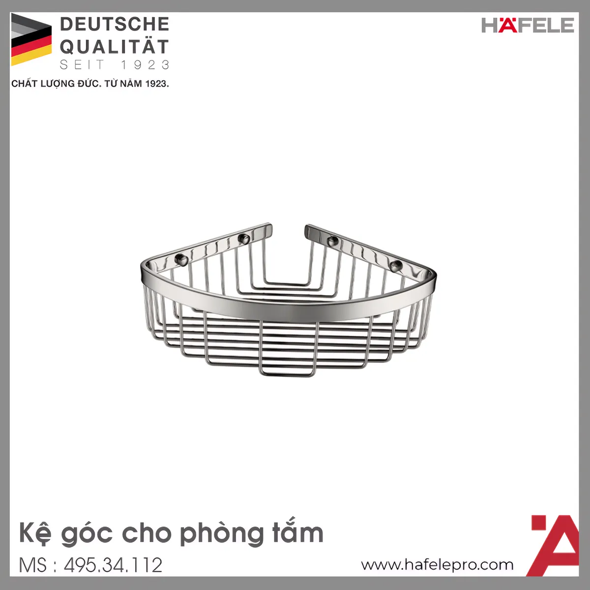 Kệ Góc Cho Phòng Tắm Hafele 495.34.112