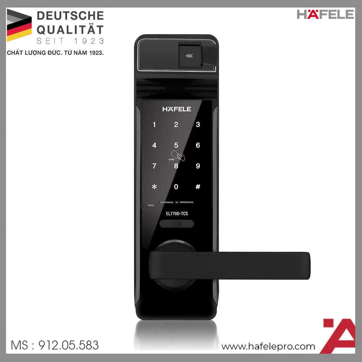 Khóa Điện Tử EL7700-TCS Hafele 912.05.583