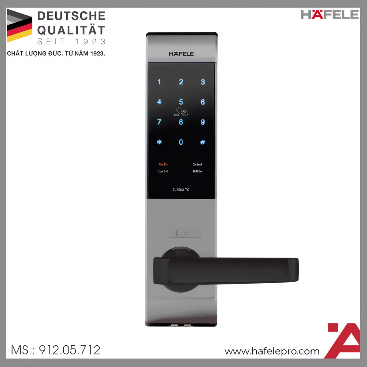Khóa Điện Tử EL7500-TC Hafele 912.05.712