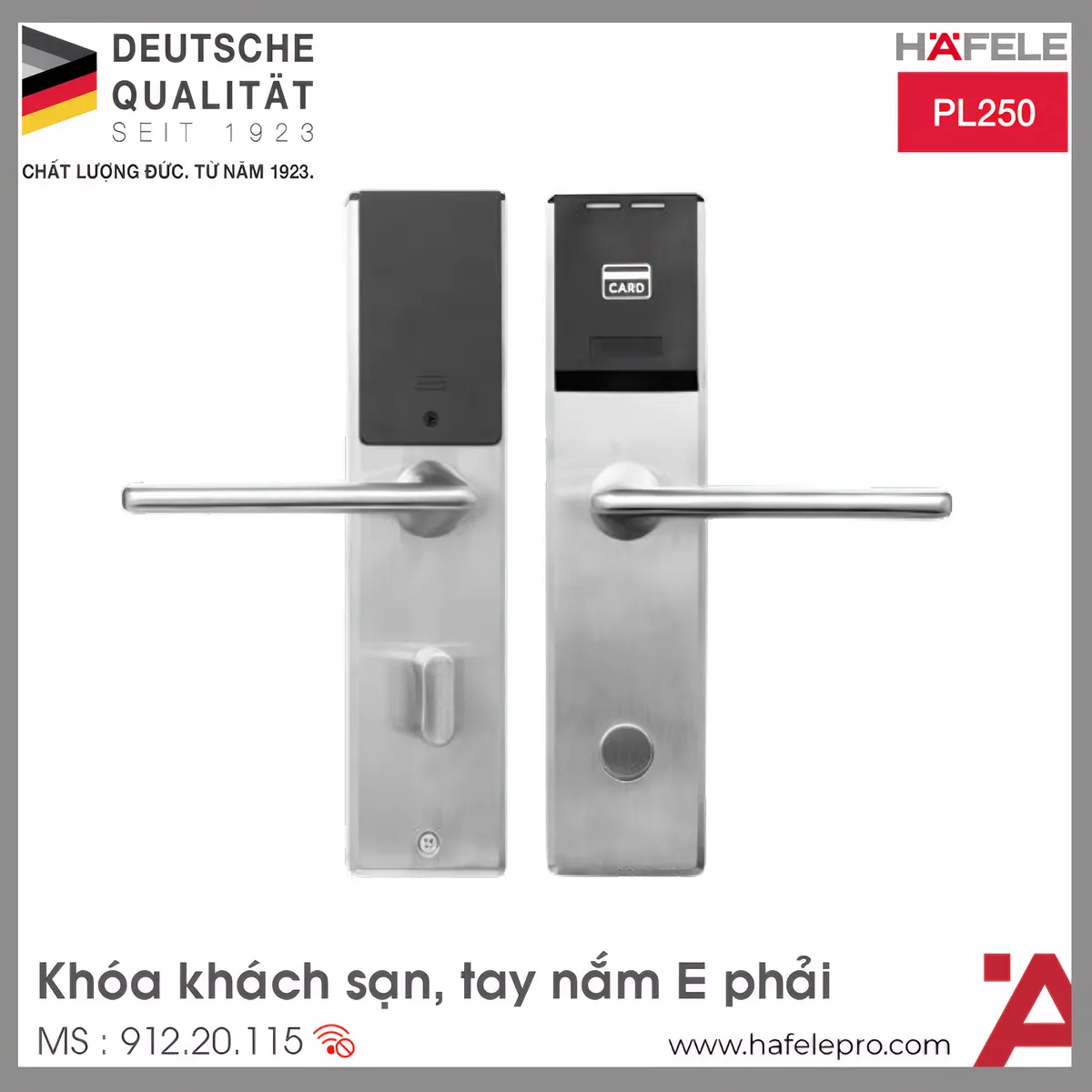 Hệ Thống Khóa Khách Sạn PL250 Hafele 912.20.115