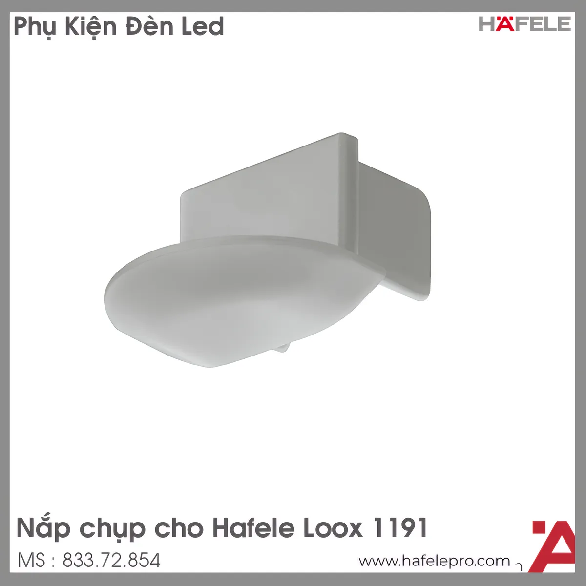 Nắp Che Cho Thanh Dẫn Đèn LED Lắp Âm Hafele 833.72.854