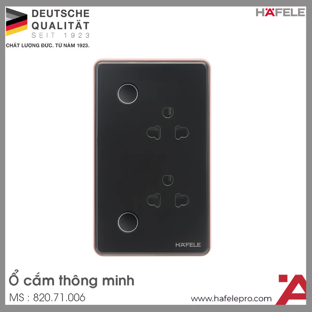 Ổ Cắm Trường Thông Minh HSL-WSS01B Hafele 820.71.006
