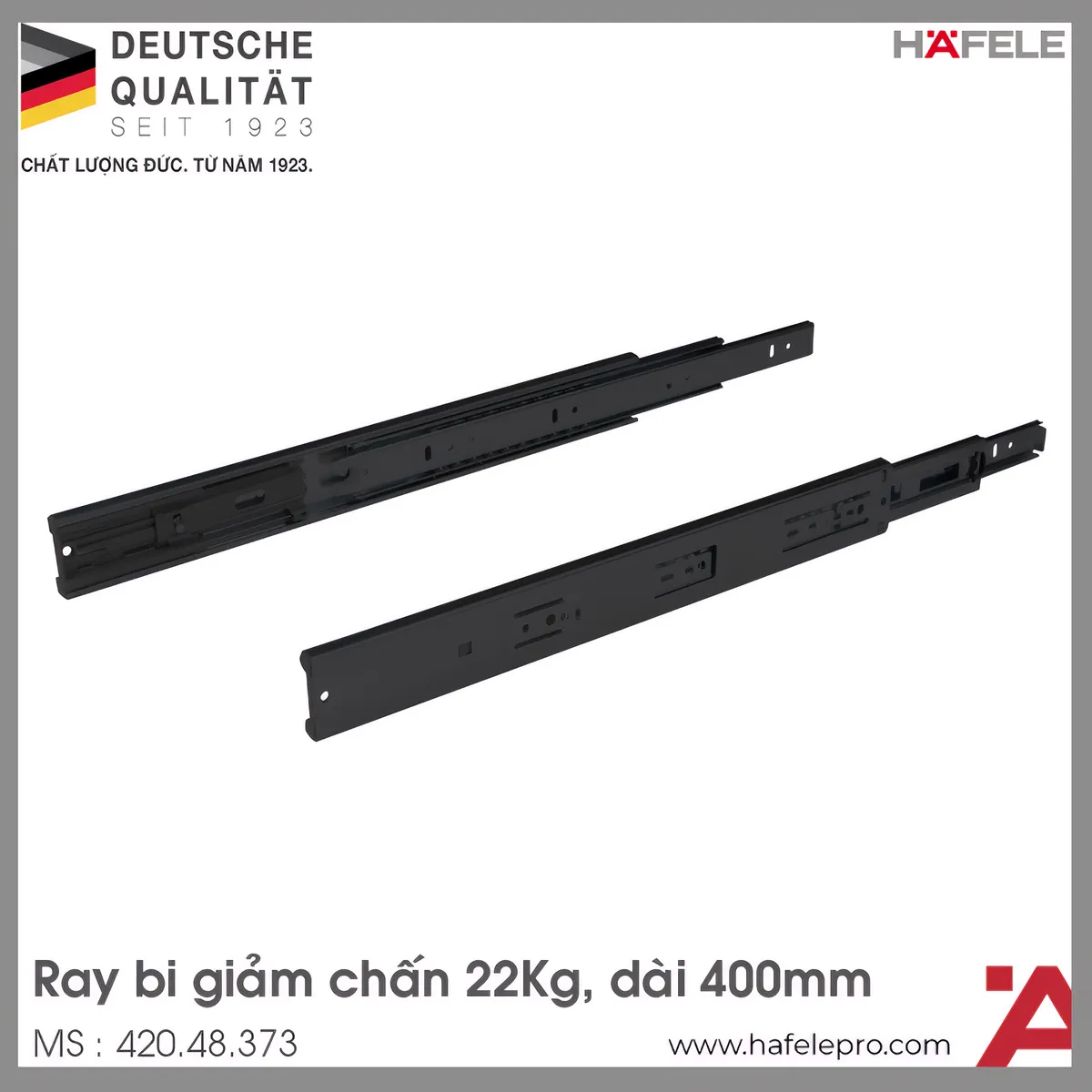 Ray Bi Giảm Chấn 400mm Hafele 420.48.373