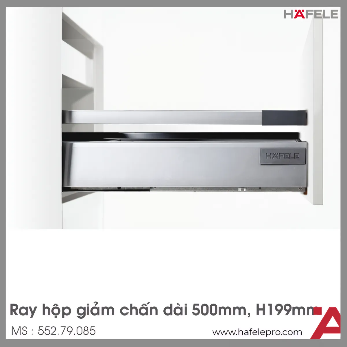 Ray Hộp Alto Giảm Chấn H199mm Hafele 552.79.085