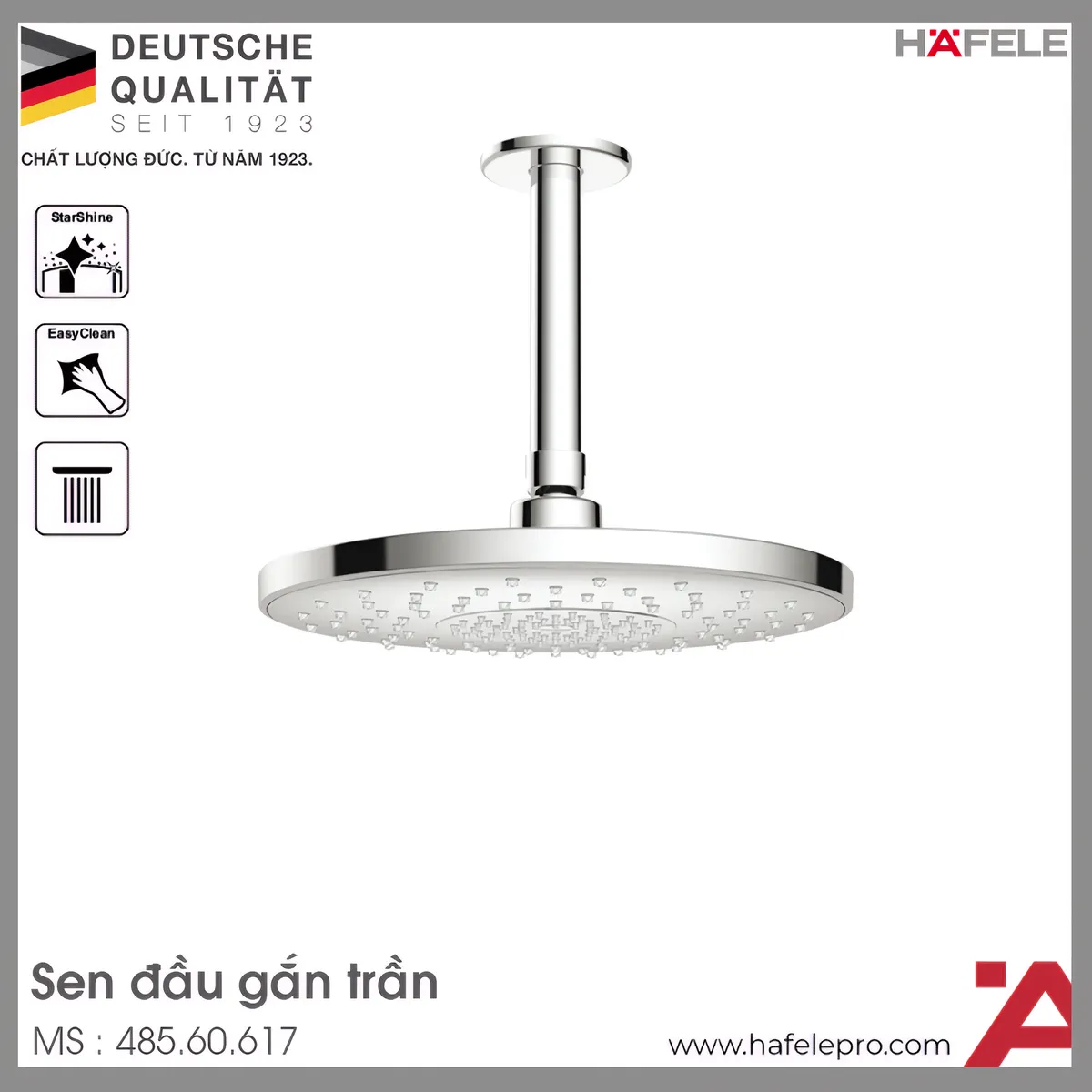 Sen Đầu Gắn Tường Airsense 227R Hafele 485.60.617