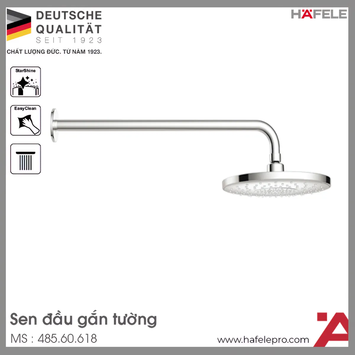 Sen Đầu Gắn Tường Airsense 227R Hafele 485.60.618