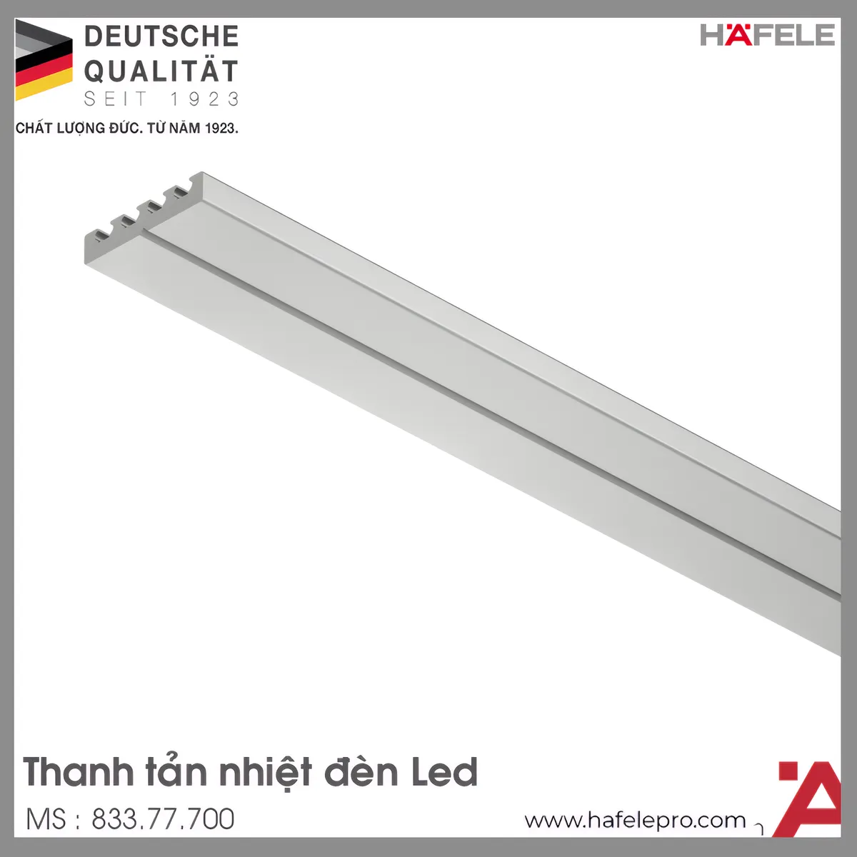 Thanh Nhôm Tản Nhiệt Cho Đèn LED Hafele 833.77.700