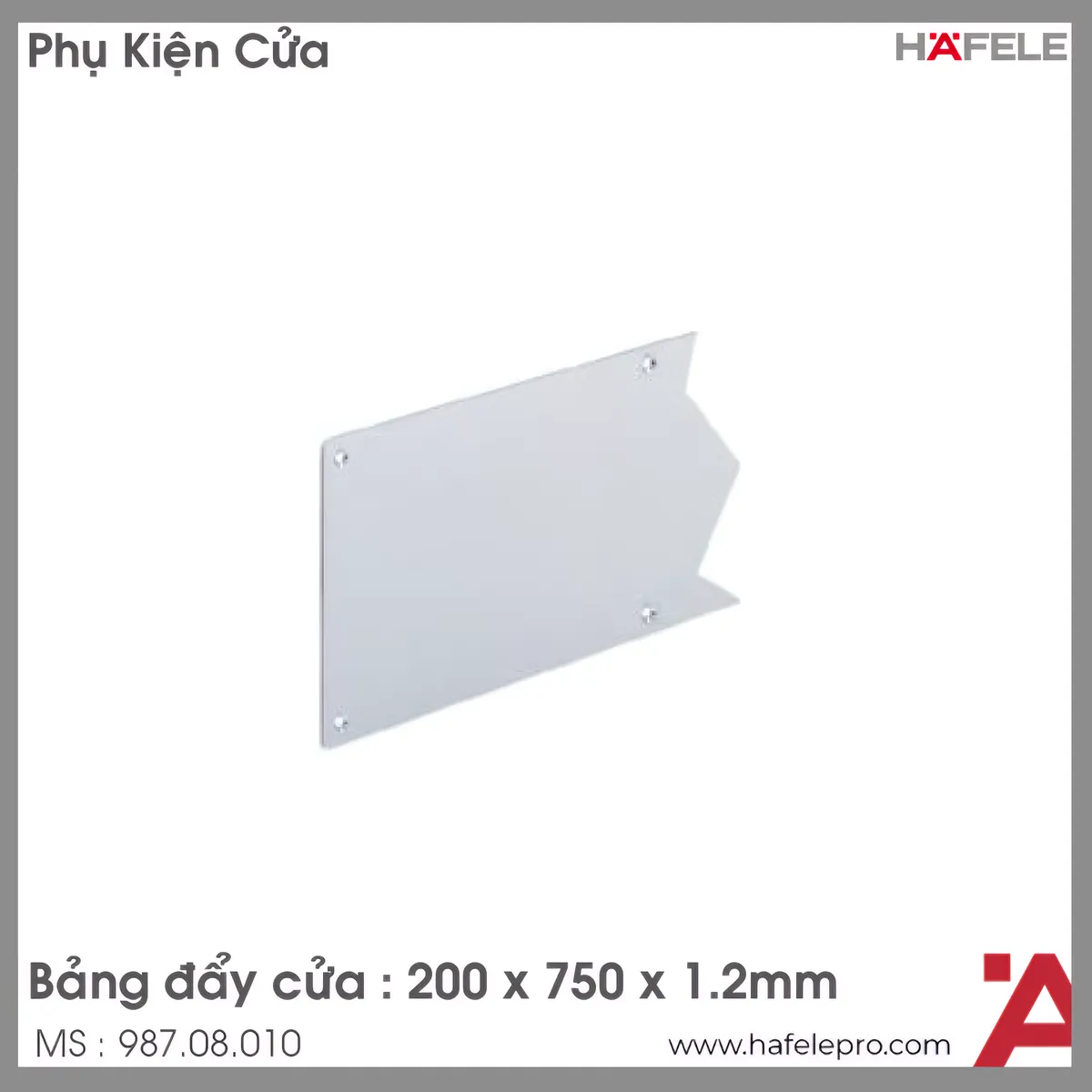 Bảng Đẩy Cửa Hafele 987.08.010