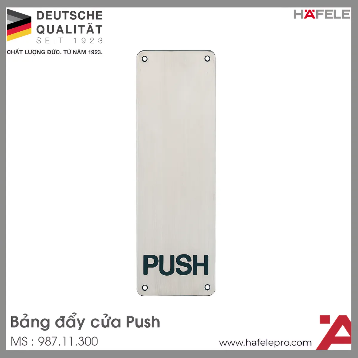 Bảng Đẩy Cửa PUSH Hafele 987.11.300