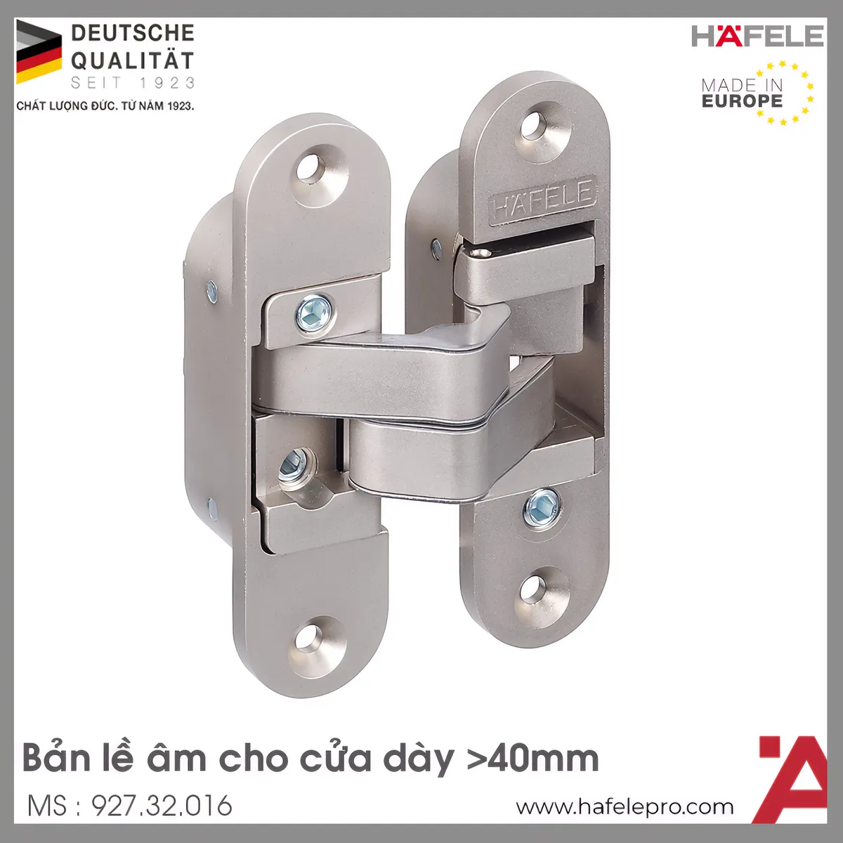 Bản Lề Âm Cửa Dày >40mm Hafele 927.32.016