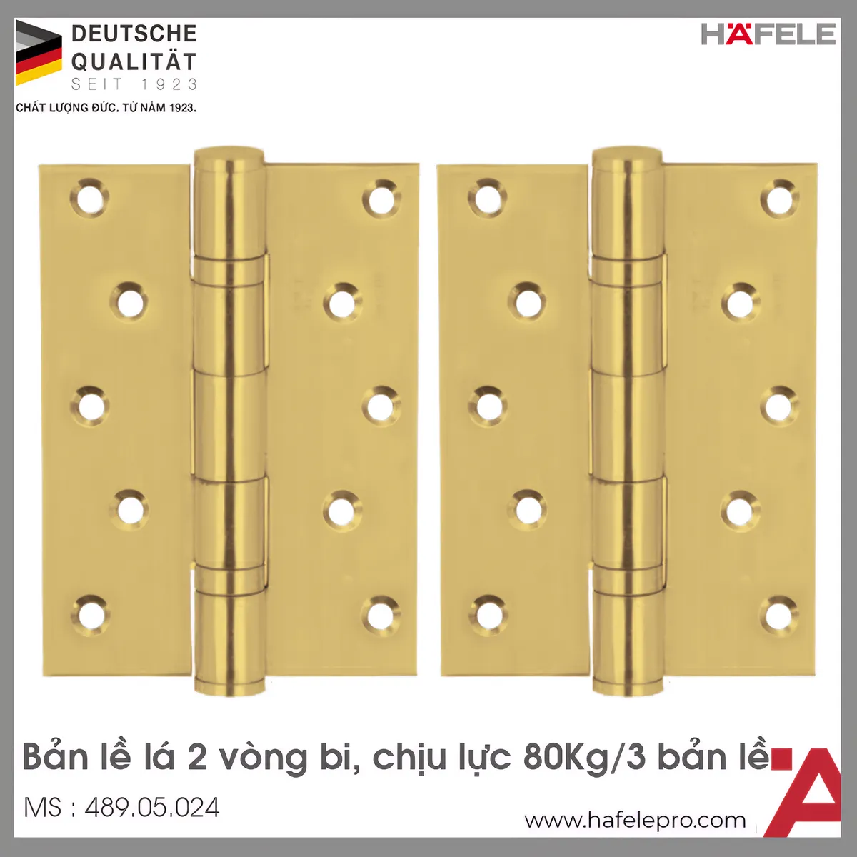 Bản Lề Lá 2 Vòng Bi Hafele 489.05.024