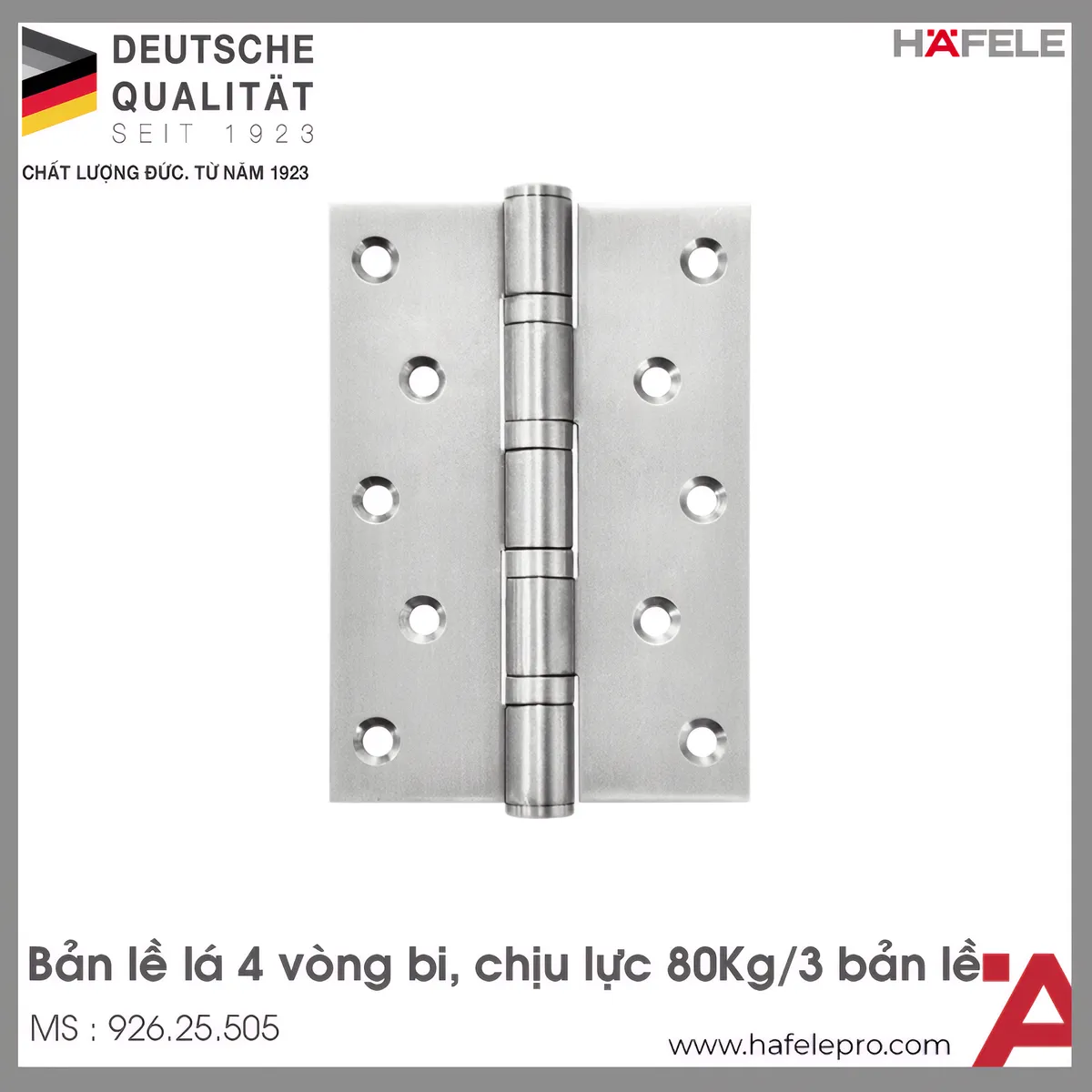 Bản Lề Lá 4 Vòng Bi Hafele 926.25.505