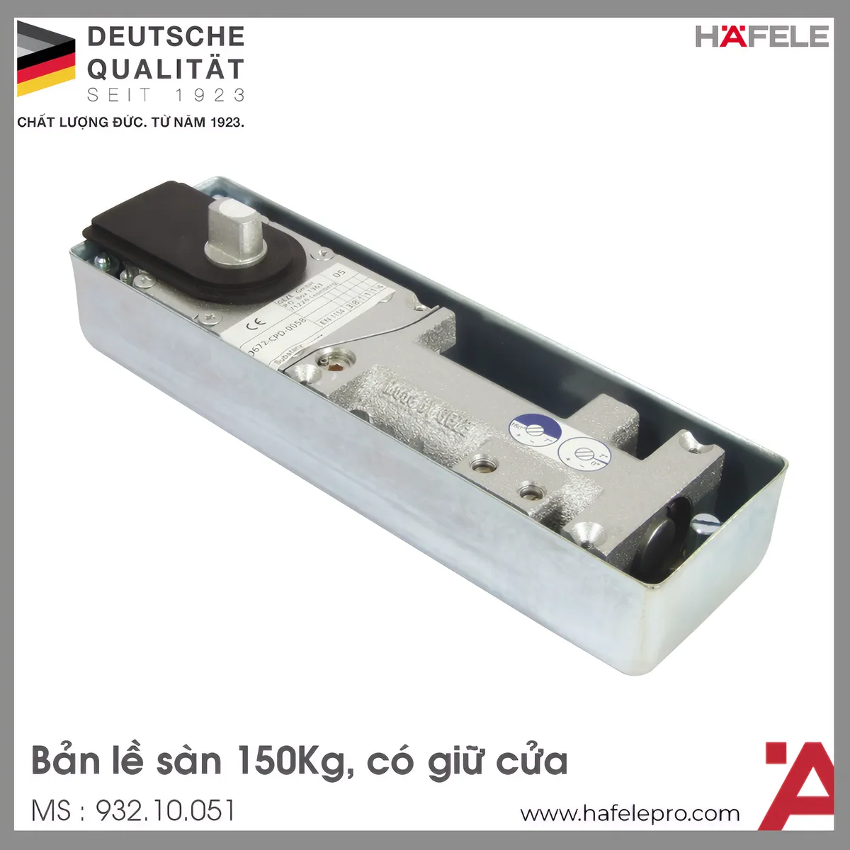 Bản Lề Sàn TS 500NV 150Kg Hafele 932.10.051