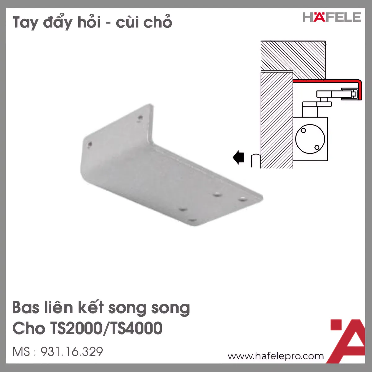 Bas Liên Kết Song Song Hafele 931.16.329