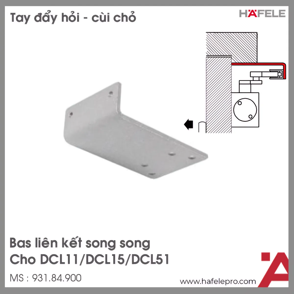 Bas Liên Kết Song Song Hafele 931.84.900